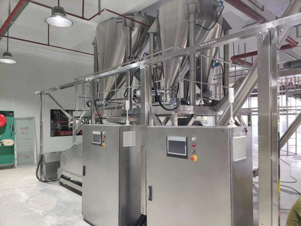 糖、膨化粉輸送現（xiàn）場