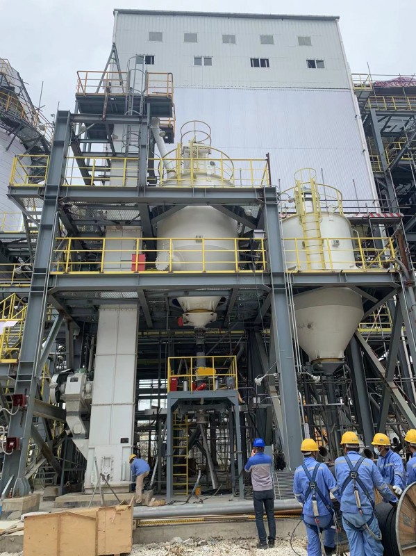 氮氣循環氣力輸送項目現場